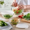 К-КТ 3 КУПИ БЯЛ КАП CHEF'S 23+20+17СМ, PASABAHCE